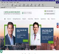 Cartilage Restoration<br>Department of Orthopedics