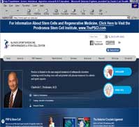 Illinois Sports Medicine, Orthopaedics & Stem Cell Center<br>Chadwick C Prodromos, MD