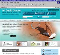 Mr David Gordon<br>MBChB, MRCS, MD, FRCS (Tr & Orth)