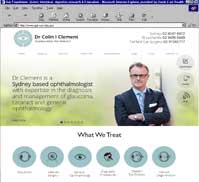 Dr Colin I Clement<br>BSc(Hon) MBBS PhD FRANZCO