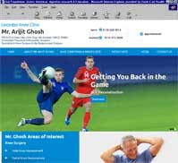 Leicester Knee Clinic<br>Mr. Arijit Ghosh<br>FRCS (Tr & Orth), Msc (Orth Eng), MA (Cantab), MRCS, MBBS