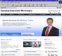 Transanal Endoscopic Microsurgery<br>Mr. Matthew Tutton