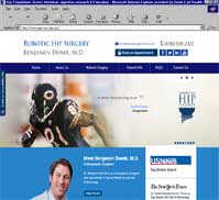Robotic Hip Surgery<br>Benjamin Domb, M.D.
