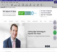 Mr Adam H. Ross<br>MBChB, FRCOphth, FHEA, CertMedEd