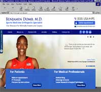 Sports Medicine Orthopedic Specialist<br>Benjamin Domb, M.D.