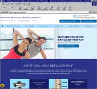 Houston Artificial Disc Replacement<br>Matthew P Cubbage MD