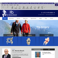 Dr Hennie Bosch<br>MB.Ch.B (Stell), M.Med (Ortho) (Stell)